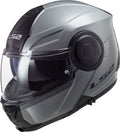 Horizon Solid Modular Motorcycle Helmet with SunShield - Gloss Battleship Gray Product View