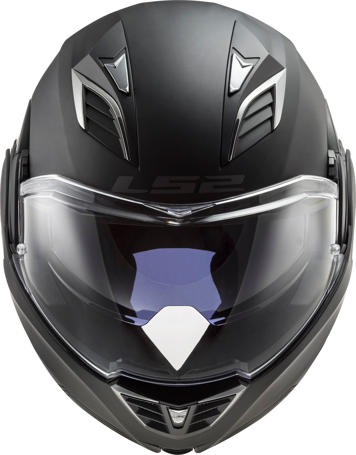Valiant II Blackout Modular Helmet with SunShield - Matte Black Product View