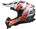 Helmet Subverter Evo Astro Full Face MX Motorcycle Helmet - Gloss White/Orange Product View