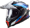 Helmet Explorer C Frontier Adventure Motorcycle Helmet with SunShield - Black/Blue Gloss Product View