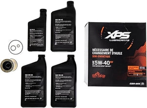 Can-Am New OEM 4T 5W-40 Synthetic Blend Oil Change Kit, Rotax 900 cc, 9779299