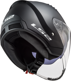 LS2 Copter Open Face Helmet- Matte Black