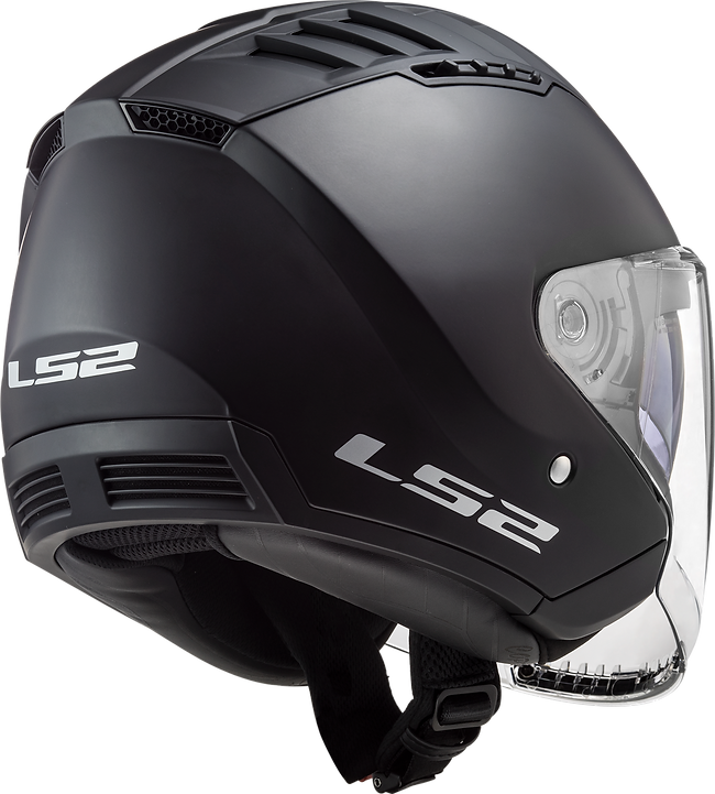 LS2 Copter Open Face Helmet- Matte Black