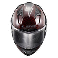 Thunder C Lightning Full Face Motorcycle Helmet - Red/Black Gloss Product View
