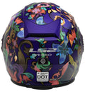 Helmet Verso Flor Brasil Open Face Motorcycle Helmet with SunShield - Matte Navy Product View