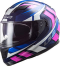 Stream Loop Full-Face Motorcycle Helmet with SunShield - Premium Protection in Gloss Black/Red/White Product View
