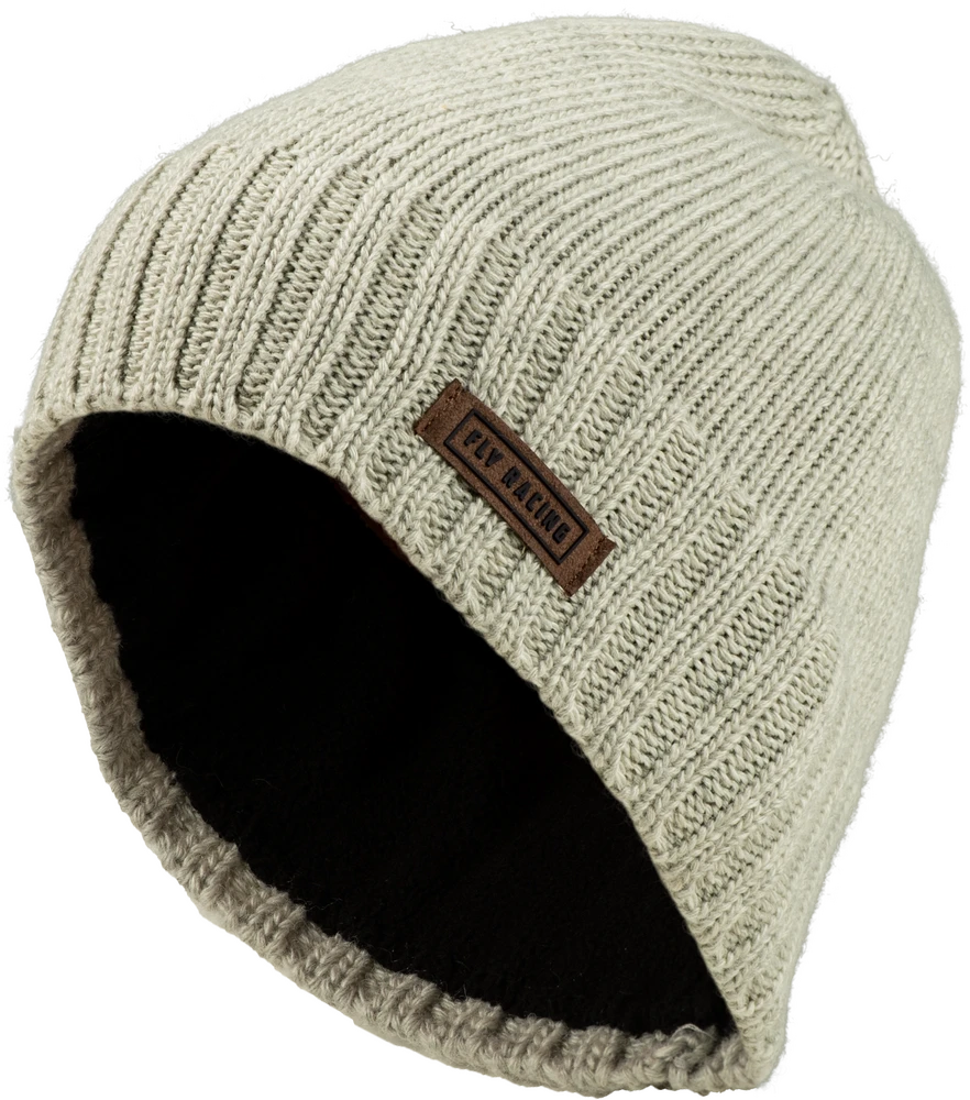 FLY Racing Snow Beanie Reversible Heather Grey