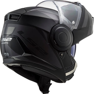 Horizon Axis Modular Motorcycle Helmet with SunShield - Black Titanium Matte/Gray
