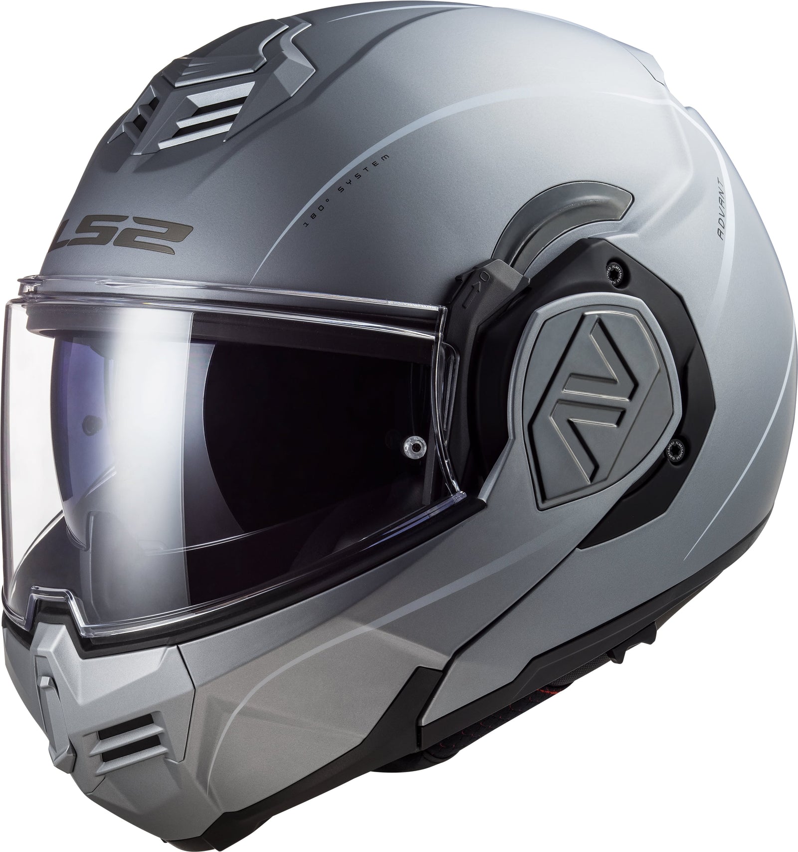 Helmet Advant Special Modular Motorcycle Helmet with SunShield - Matte Silver Product View