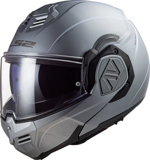 Helmet Advant Special Modular Motorcycle Helmet with SunShield - Matte Silver