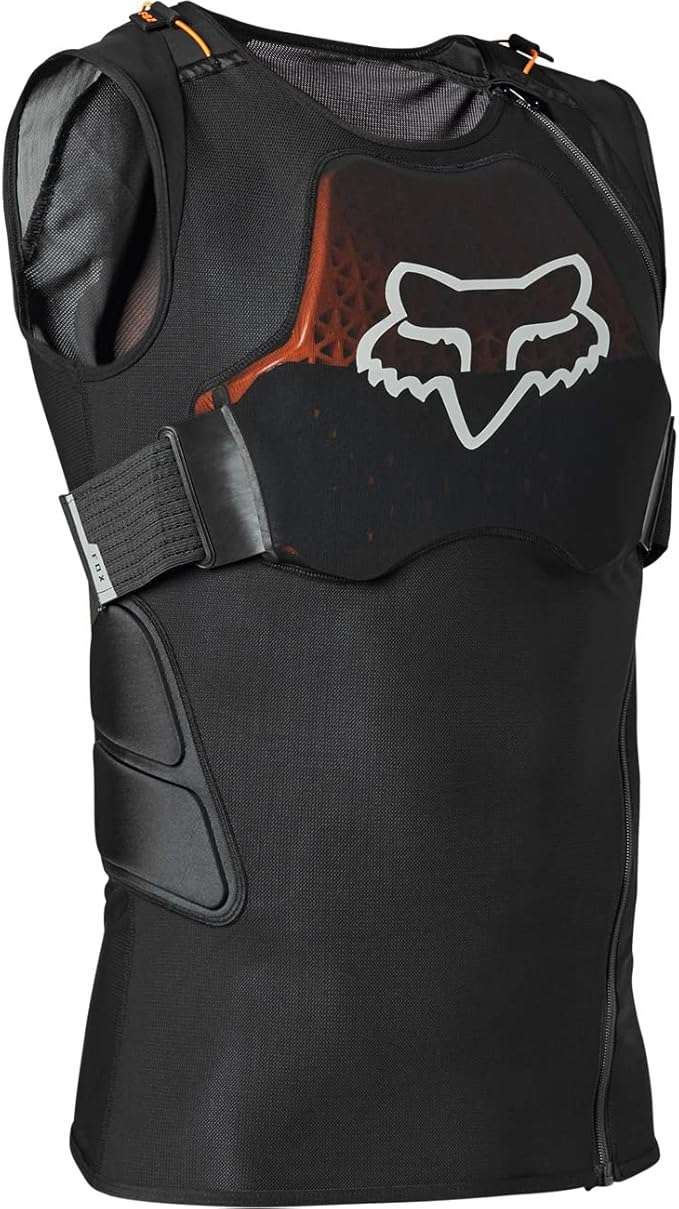 Fox Racing Men’s Baseframe Pro D3O Motocross Vest – lightweight chest and back protective vest for dirt bike riders.