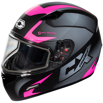 **OPEN BOX** CastleX Mugello Squad Snowmobile Helmet - Non-Electric, Pink-X-Small