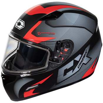 **OPEN BOX** CastleX Mugello Squad Snowmobile Helmet - Non-Electric, Red