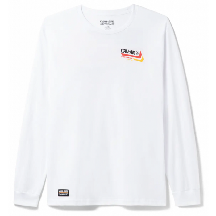 Men’s Can-Am x Fasthouse Desert Racer Long Sleeve Tee | White