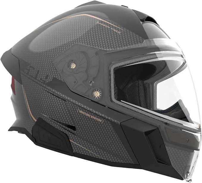 509 Delta V Carbon Commander Helmet – Side profile cardo comms
