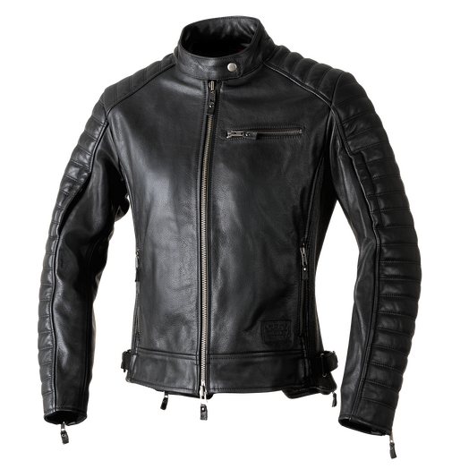 Cortech Hoyden Women’s Leather Motorcycle Jacket – Matte Black Cowhide Riding Jacket
