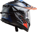 Helmet Explorer C Focus Adventure Motorcycle Helmet with SunShield - Gloss Blue/White/Red Product View