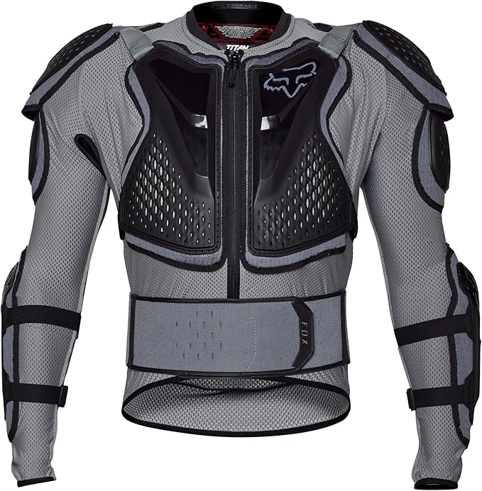 Fox Racing Titan Sport Motocross Jacket front view with full armor