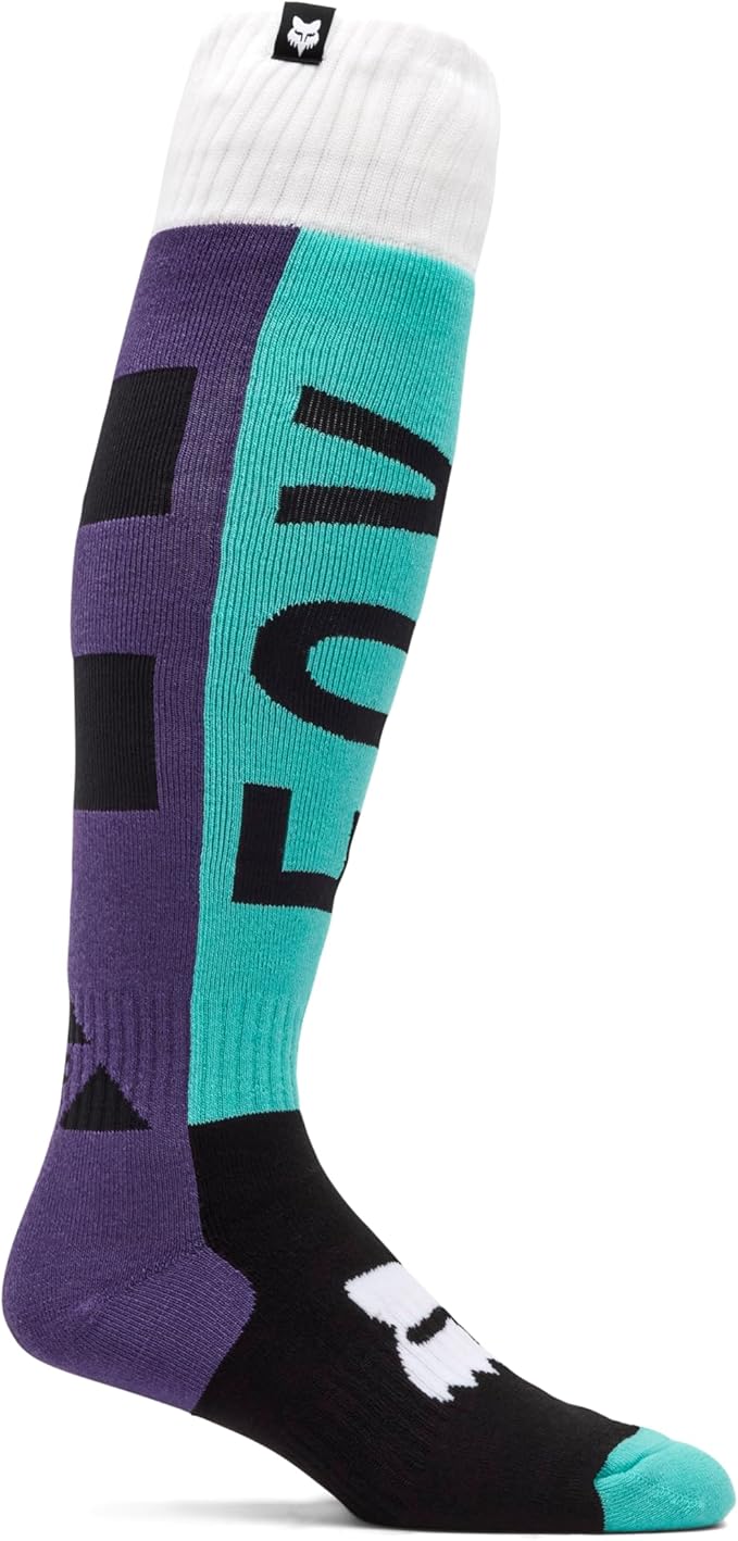 Fox Racing Men’s 180 Dirt Bike Socks – Padded Comfort Front View