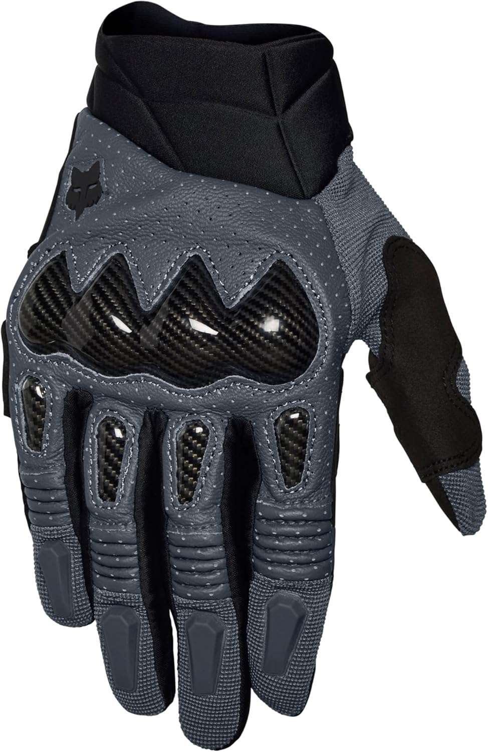Fox Racing Men’s Bomber Motocross Dirt Bike Gloves – Graphite Motorcycle Racing Gloves with Knuckle Protection