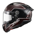Thunder C Lightning Full Face Motorcycle Helmet - Red/Black Gloss Product View