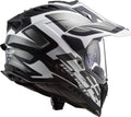 Helmet Explorer XT Alter Adventure Motorcycle Helmet with SunShield - Black/White Matte Product View