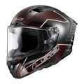 Thunder C Lightning Full Face Motorcycle Helmet - Red/Black Gloss Product View