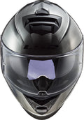 Helmet Assault Solid Full Face Motorcycle Helmet with SunShield – Brushed Alloy Construction, Brushed Gray Product View