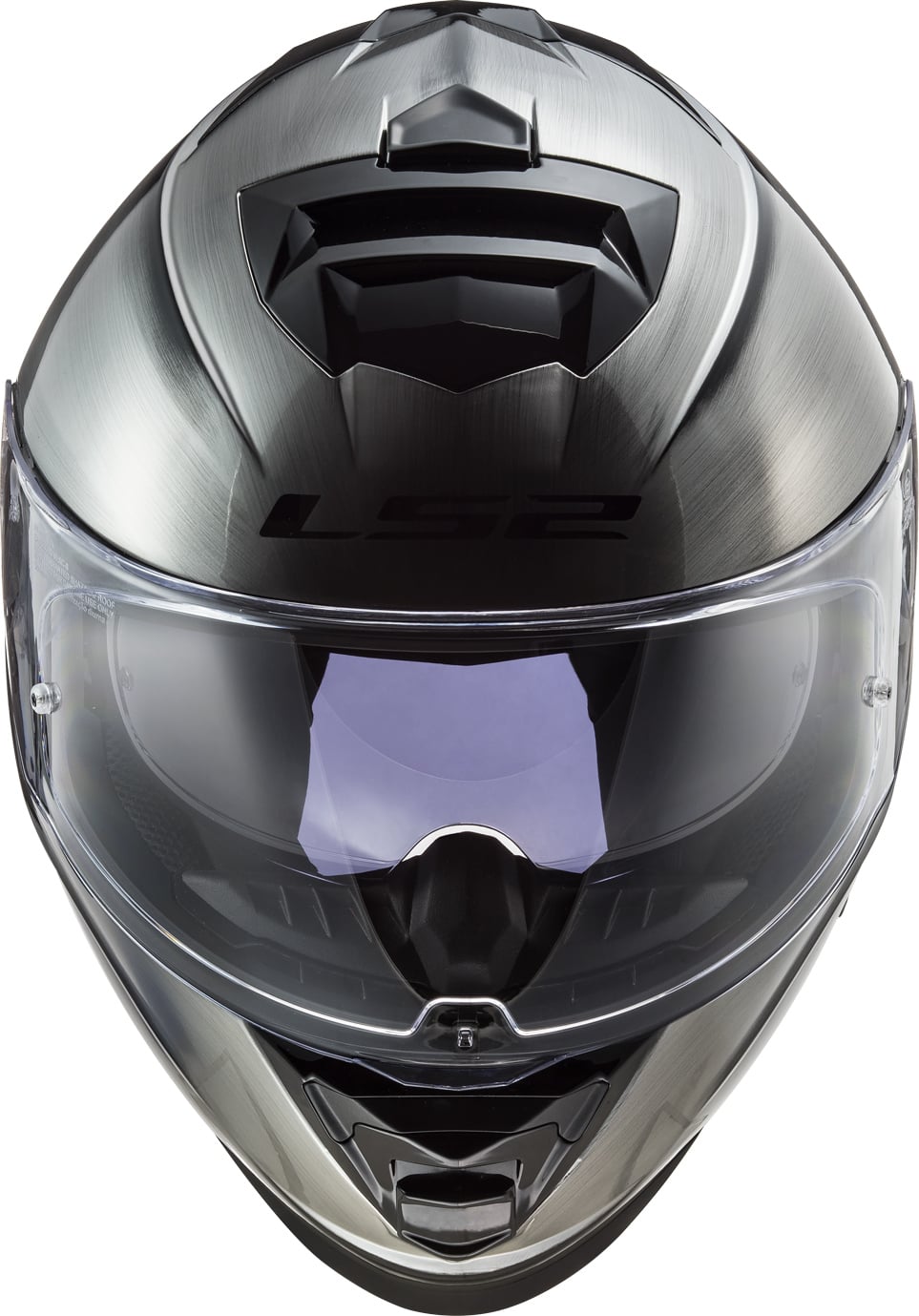 Helmet Assault Solid Full Face Motorcycle Helmet with SunShield – Brushed Alloy Construction, Brushed Gray Product View