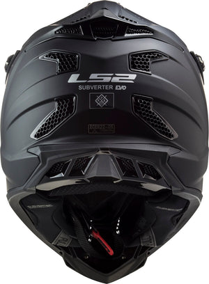 Helmet Subverter Evo Solid Full Face MX Motorcycle Helmet - Matte Black