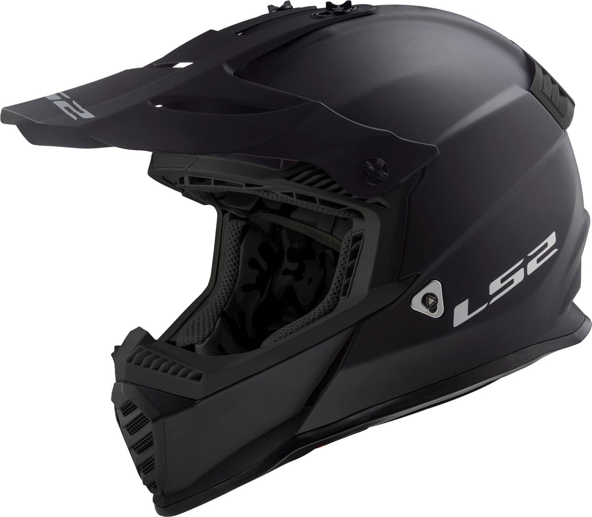 Helmet Gate Solid Full Face MX Motorcycle Helmet - Matte Black Product View
