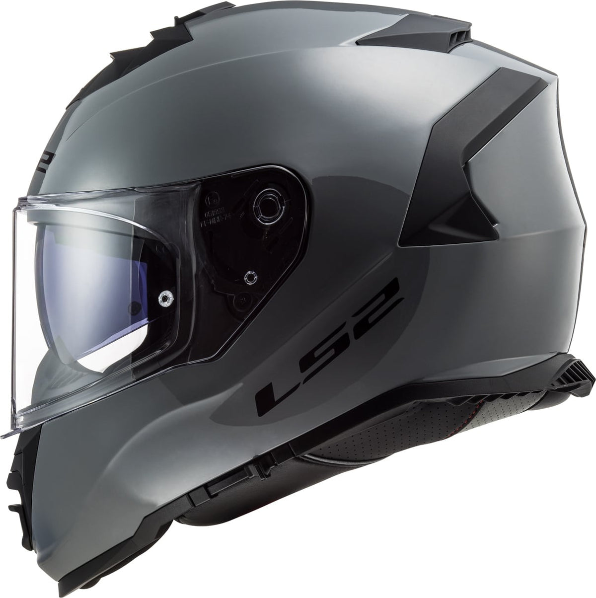 Helmet Assault Solid Full Face Motorcycle Helmet with SunShield - Gloss Battleship Gray Product View