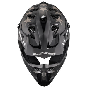 Helmet Subverter Evo 76 Full Face MX Motorcycle Helmet - Black/White/Gray