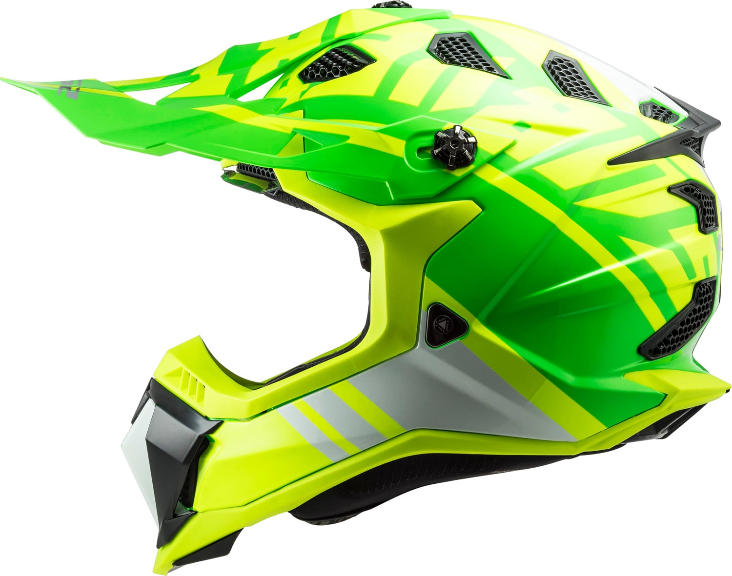 Helmet Subverter Evo Gammax Full Face MX - Gloss Hi-Vis Yellow/Green Product View