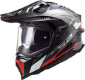 Explorer C Frontier Adventure Helmet with SunShield - Matte Titanium Red / Matte Gray Product View