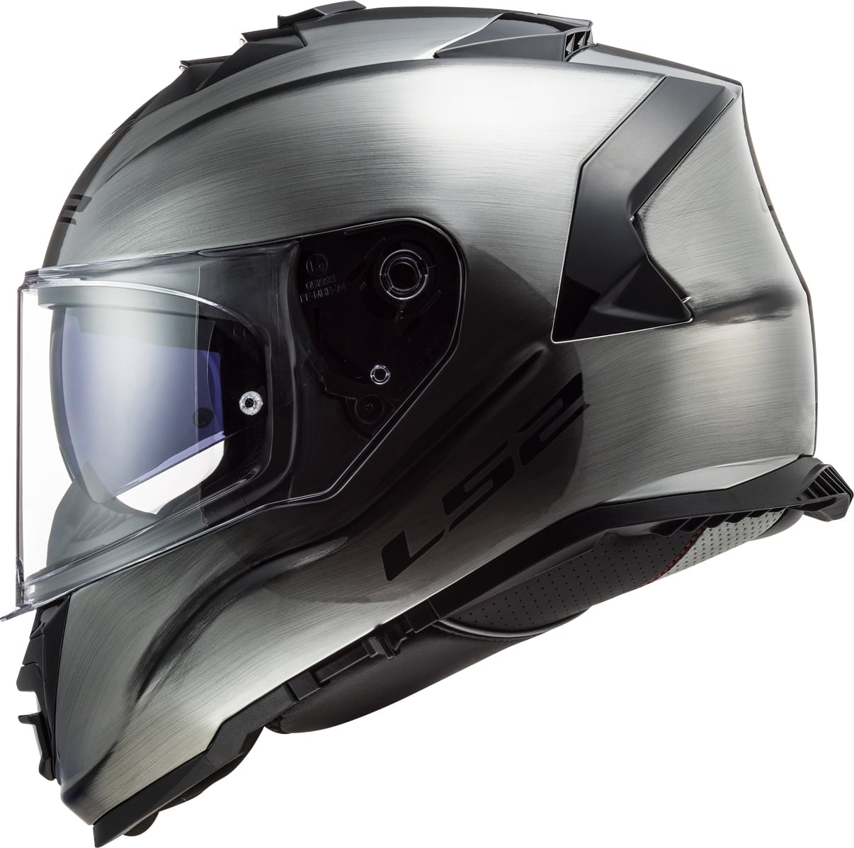 Helmet Assault Solid Full Face Motorcycle Helmet with SunShield – Brushed Alloy Construction, Brushed Gray Product View