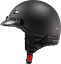 Solid Half Motorcycle Helmet - Matte Black Product View