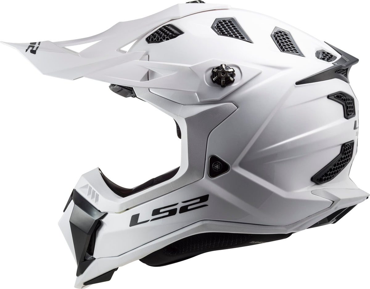 Helmet Subverter Evo Solid Full Face MX Motorcycle Helmet - Gloss White Product View