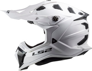 Helmet Subverter Evo Solid Full Face MX Motorcycle Helmet - Gloss White