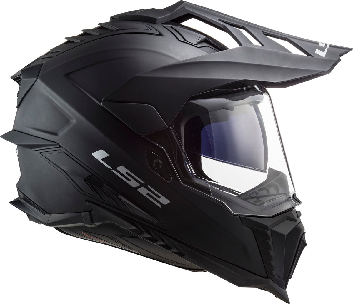 Explorer XT Solid Adventure Helmet with Integrated SunShield - Matte Black Product View
