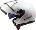 Helmet Strobe Solid Modular Motorcycle Helmet with SunShield - Gloss White Product View