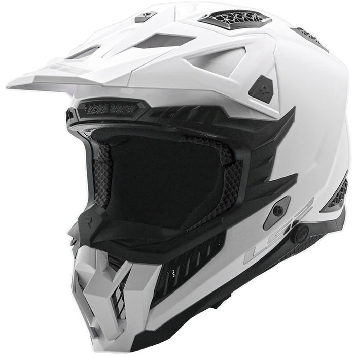 Helmet X Force Solid Full Face MX Motorcycle Helmet - Gloss White Product View