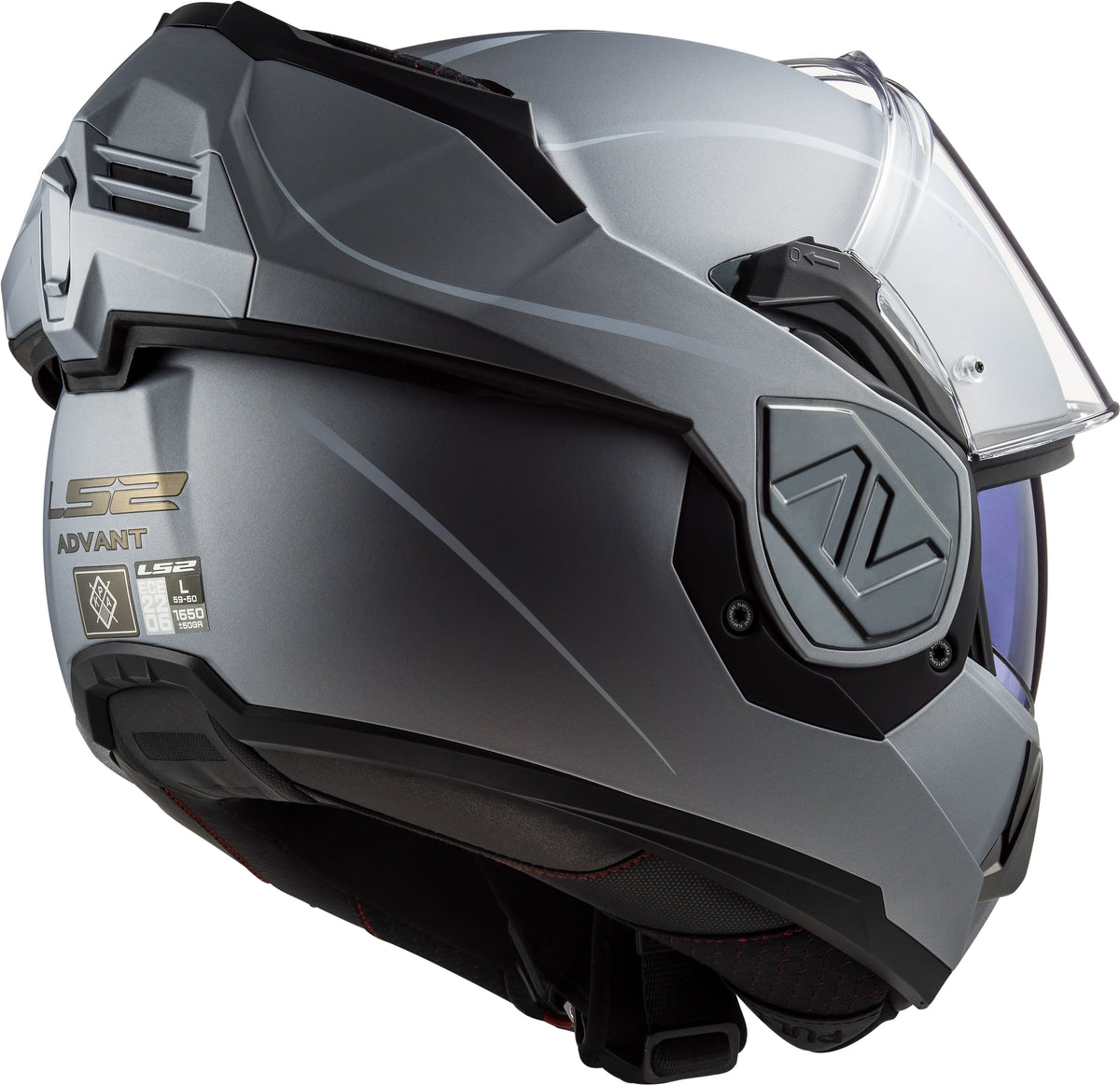 Helmet Advant Special Modular Motorcycle Helmet with SunShield - Matte Silver Product View