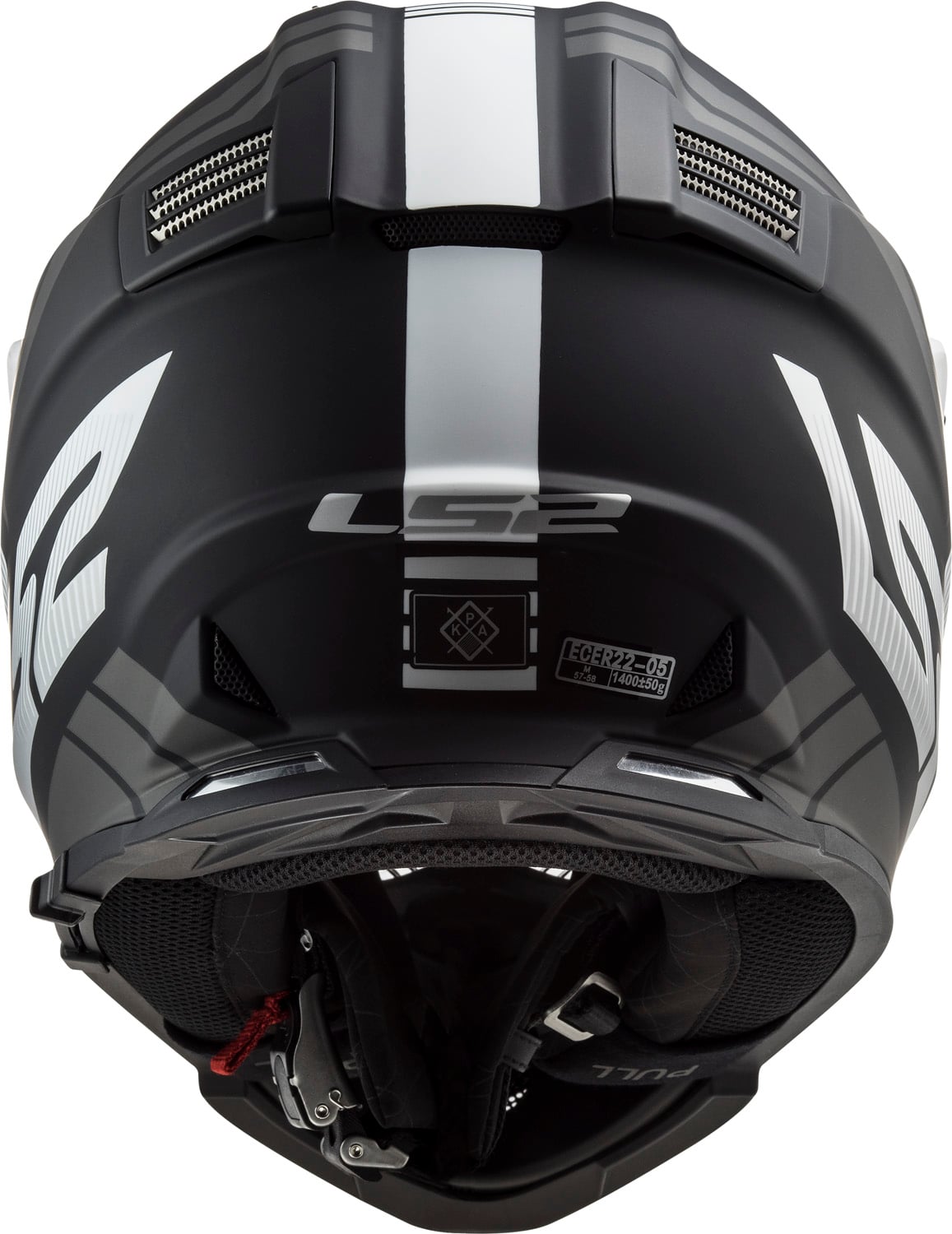 Blaze Sprint Adventure Helmet with SunShield - Gloss Black/White Product View
