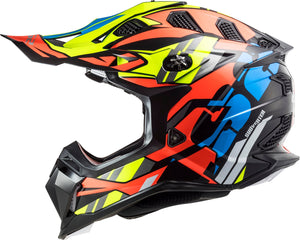 Helmet Subverter Evo Rascal Full Face MX Motorcycle Helmet - Gloss Black/Orange