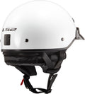 Tousley Rider Supply Helmet Bagger Solid Half Motorcycle Helmet - Gloss White Product View