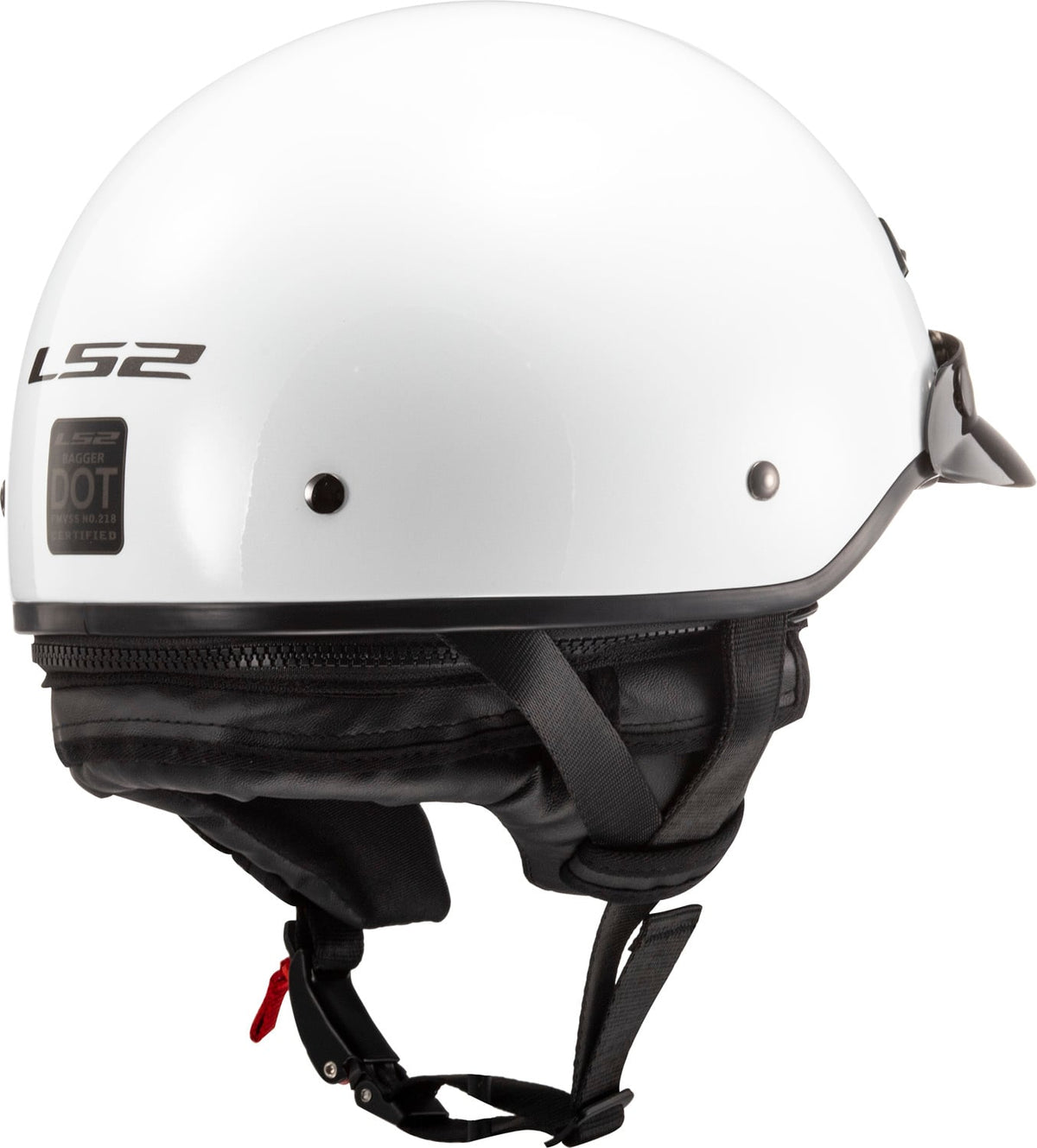 Tousley Rider Supply Helmet Bagger Solid Half Motorcycle Helmet - Gloss White Product View