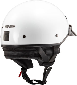Tousley Rider Supply Helmet Bagger Solid Half Motorcycle Helmet - Gloss White