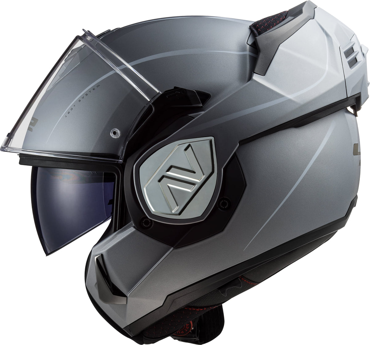 Helmet Advant Special Modular Motorcycle Helmet with SunShield - Matte Silver Product View