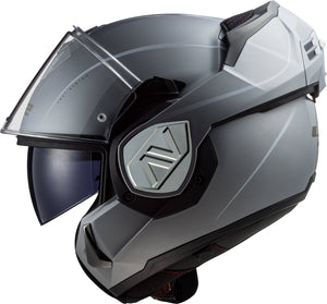 Helmet Advant Special Modular Motorcycle Helmet with SunShield - Matte Silver